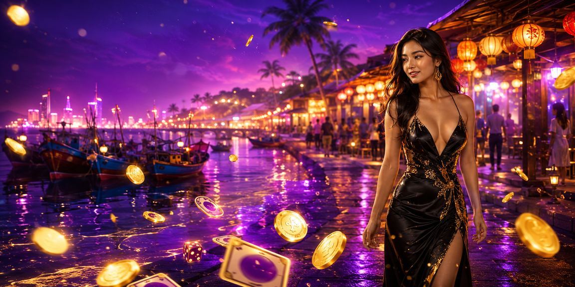 Quầy đăng ký và trải nghiệm chơi game tại Mũi Né